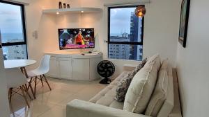 Apto de frente para o Mar, Piscina na cobertura