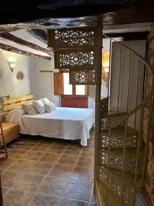 Rural Stone House with wood fireplace