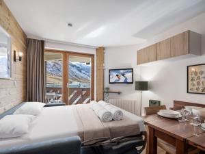Val Thorens : Appartement moderne 4 pers avec parking et vue sur pistes - FR-1-640-66