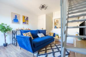 Appartements Maisonnette Bleu Horizon avec jardin - 2min Gare - Serenito Homes : Appartement 1 Chambre