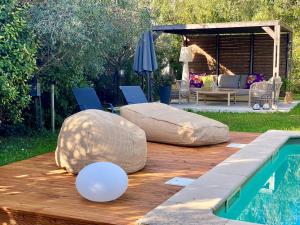 Maisons de vacances Le Jardin de Lau : photos des chambres