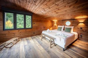 Chalet La Perle Verte, luxe, piscine, spa et sauna