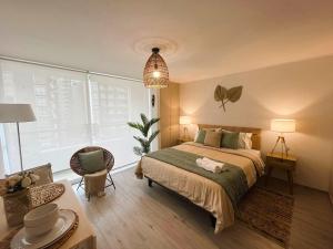 HOM I Moderno y Amplio Studio 2PAX Terraza Santiago