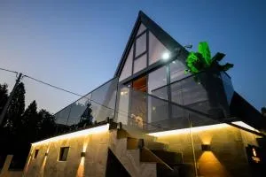 Luxurious cabin for couples with hot tub lake view - Grabovo