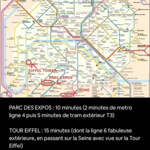 Villas R- Maison 6 chambres 3 min metro 10 lits PARC EXPO : photos des chambres