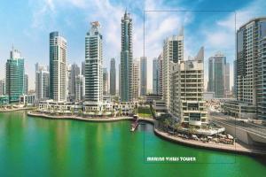 Full sea view with balcony - Studio Apartment - 10 min to JBR -