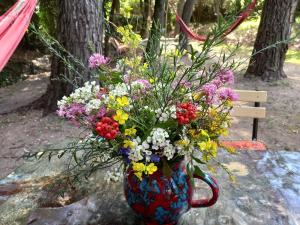 Tentes de luxe La roulotte du petit paradis : photos des chambres
