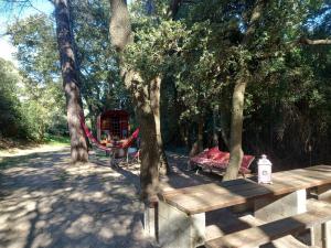 Tentes de luxe La roulotte du petit paradis : photos des chambres