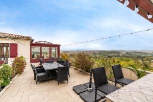 Maisons de vacances chateau - Le panoramique avec piscine : photos des chambres