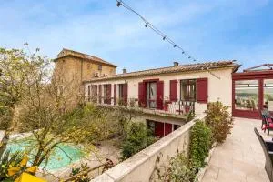 château - Le panoramique avec piscine - 圣米歇尔德勒恩