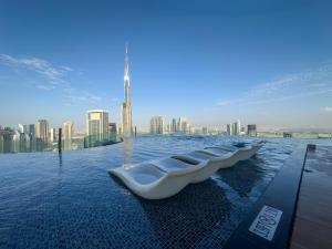 64th floor Skyline Pool with Burj Khalifa View in Paramount Hotel Midtown