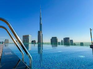 64th floor Skyline Pool with Burj Khalifa View in Paramount Hotel Midtown