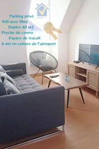 SERVALLHOST- Duplex Proche Centre Parking et Fibre inclus - Bailleul-sur-Thérain