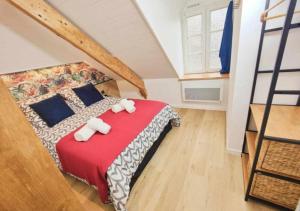 Appartements L'Etoile by MRODBNB - Appart Neuf - Vue Mer - 25m Plage & Resto - Cine - cheminee - Popcorn : photos des chambres