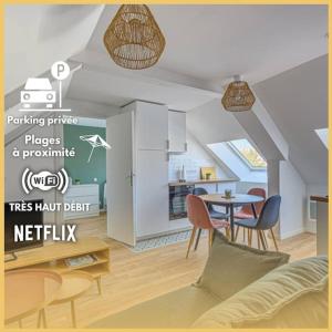Appartements T3 Proche Centre Ville Gare SNCF Plage Avec Parkink Prive : photos des chambres