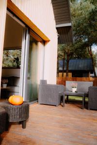Osada pod Gwiazdami Łasko & SPA - Deluxe, ogrodzony, 150m od stawu z plażą i kajakami, JEZIORA, ognisko, taras, dodatkowa sypialnia, Plaża, KAJAKI, dostępna SAUNA i JACUZZI