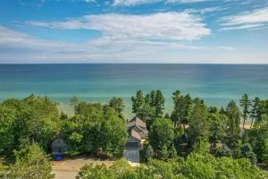 Waterfront Lake Huron Getaway with Private Beach! - Onaway