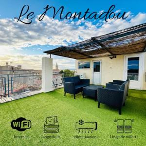 Le Montadou avec Roof Top - local vélosmotos - netflix - climatisation