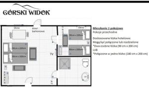 Gorski Widok Karpacz Apartamenty i Pokoje- Salon Kominkowy