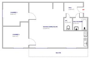 Appartements 3 vallees, piscine et sauna : photos des chambres