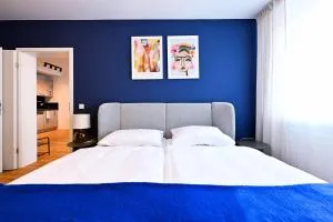 Rosengarten Apartments Fürth, Moderne Serviced Apartments in Citylage, ganze Ferienwohnung 50 m2, nahe Nürnberg, Metro, Sauna - Dambach