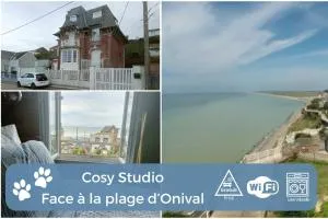Augustine Cosy Studio Vue Mer - Parking gratuit - Woignarue
