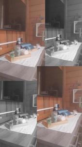 casa de praia por do Sol