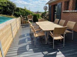 Maisons de vacances Maison avec vue mer sur les hauteurs d-Equihen-Plage : photos des chambres