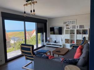 Maisons de vacances Maison avec vue mer sur les hauteurs d-Equihen-Plage : photos des chambres