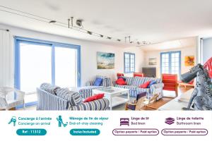 Maisons de vacances Maison pour 11 - Piscine - Noirmoutier-en-L'ile : photos des chambres