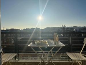 Balcony with view of Montmartre