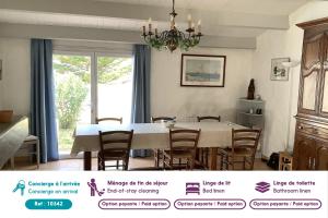 Maison 4 adultes et 4 enfants - 250m de la plage