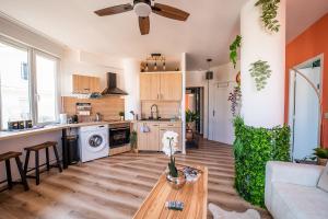 Le Cosy Perpignan Centre, 2 rooms, 2 bathrooms, free WIFI, free parking, lift, central, renovated, spacious