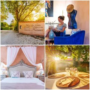 Hôtel Le Mas des Grès & Restaurant Sous les Platanes - Lagnes