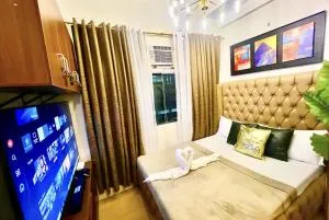300 Mbps WiFi - 55 inch SMART TV - Alabang condo near Bellevue Hotel Filinvest City - 阿拉邦