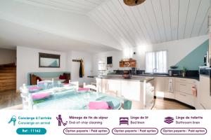 Accès privée à la plage à Barbâtre - Maison pour 6