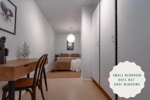 Practical flat in vibrant SoFo, construction work