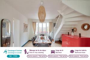 Maisons de vacances A 190m de la plage, hyper centre, maison pour 8 : photos des chambres