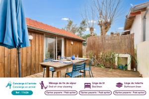 Chalets 2km des plages- Bassin d'Arcachon- Cocon pour 2 : photos des chambres