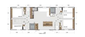 Campings Camping Ostrea **** : Bungalow Deluxe XXL - 4 Chambres et 2 Salles de Bains