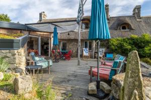 Superbe chaumière en bord de mer