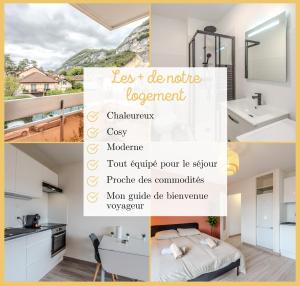 Appartements Le Cosy Nest I Studio I Etrembieres : photos des chambres