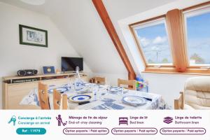 850m de la plage, appartement pour 5 avec jardin