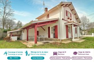 Maison pour 10 - jardin - 600 m de la plage