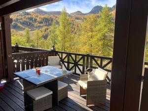 Isola 2000 appartement dans Chalet 4 ou 6 personnes grande terrasse