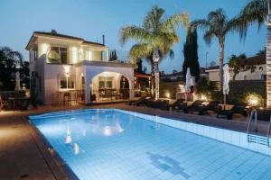 Sunset Villa private complex heated pool - Liopetri