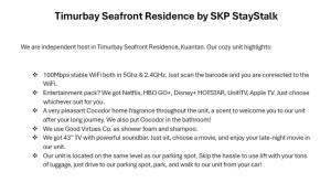 Timurbay Seafront Residences by SKP StayStalk