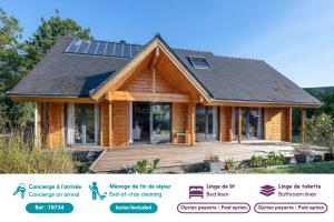 Séjour cosy, maison en bois pour 8