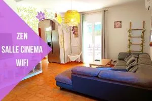 Villa Naïs 126m2-Zen-Salle Cinéma-Piscine - La Garde