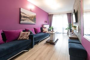 Apartament lawendowy z garażem, tarasem i widokiem na Śnieżkę Triventi